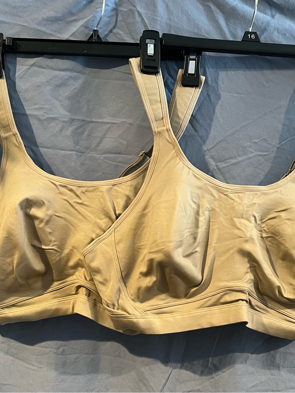 2 (two) Brooks Everyday Wireless Support Bras in Nude